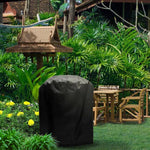 Saco protetor circular para churrasco à prova de água, poeira e UV exterior em tecido Oxford 210D, para grelhador a carvão, Tamanho: 58x77cm, Tamanho: 58x77cm