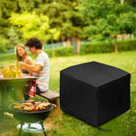 Saco protetor para conjunto de móveis de mesa dobrável e cadeiras à prova de água, poeira e UV exterior em tecido Oxford 210D, Tamanho: 135x135x75cm, Tamanho: 135x135x75cm