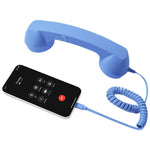 Microfone com ficha Type-C, auscultador retro de telefone anti-radiação para telemóvel, Type-C