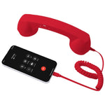 Microfone com ficha Type-C, auscultador retro de telefone anti-radiação para telemóvel, Type-C