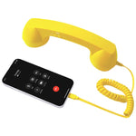 Microfone com ficha Type-C, auscultador retro de telefone anti-radiação para telemóvel, Type-C