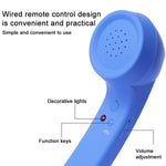 Microfone com ficha Type-C, auscultador retro de telefone anti-radiação para telemóvel, Type-C