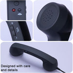 Microfone com ficha Type-C, auscultador retro de telefone anti-radiação para telemóvel, Type-C