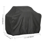 Saco protetor quadrado para churrasco à prova de água, poeira e UV exterior em tecido Oxford 210D, para grelhador a carvão, Tamanho: 145x61x117cm, Tamanho: 145x61x117cm