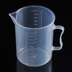 Frasco de Plástico PP de Secção Fina de 1000ml, Copo Medidor Digital Cilíndrico com Escala, Ferramentas de Laboratório