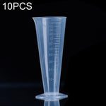 10 PCS Frascos de Plástico PP Grau Alimentar 100ml, Copo Medidor Digital em Forma de Cone, Escala de Medição Cilíndrica, Vidro de Laboratório, Ferramentas de Laboratório, 100ml