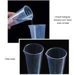 10 PCS Frascos de Plástico PP Grau Alimentar 100ml, Copo Medidor Digital em Forma de Cone, Escala de Medição Cilíndrica, Vidro de Laboratório, Ferramentas de Laboratório, 100ml