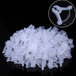 100 Peças de Clips de Enxertia de Plástico para Jardinagem, Clips Transparentes para Enxertia de Plantas, Clips para Enxertia de Tomate, Clips para Enxertia de Plantas
