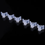 100 Peças de Clips de Enxertia de Plástico para Jardinagem, Clips Transparentes para Enxertia de Plantas, Clips para Enxertia de Tomate, Clips para Enxertia de Plantas