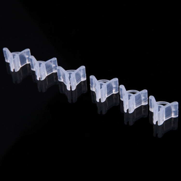 100 Peças de Clips de Enxertia de Plástico para Jardinagem, Clips Transparentes para Enxertia de Plantas, Clips para Enxertia de Tomate, Clips para Enxertia de Plantas