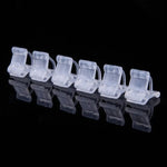 100 Peças de Clips de Enxertia de Plástico para Jardinagem, Clips Transparentes para Enxertia de Plantas, Clips para Enxertia de Tomate, Clips para Enxertia de Plantas