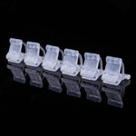 100 Peças de Clips de Enxertia de Plástico para Jardinagem, Clips Transparentes para Enxertia de Plantas, Clips para Enxertia de Tomate, Clips para Enxertia de Plantas