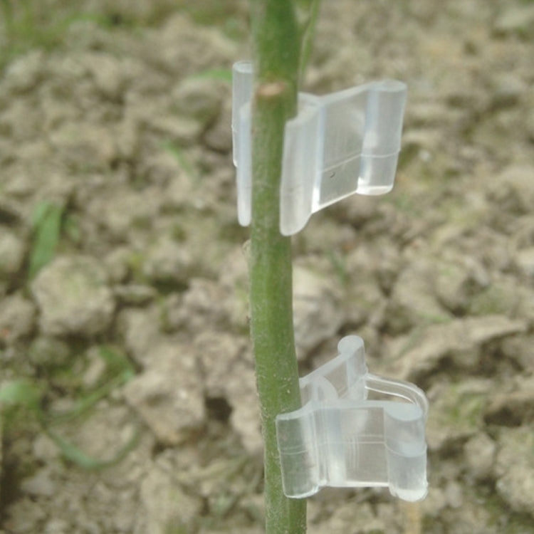 100 Peças de Clips de Enxertia de Plástico para Jardinagem, Clips Transparentes para Enxertia de Plantas, Clips para Enxertia de Tomate, Clips para Enxertia de Plantas