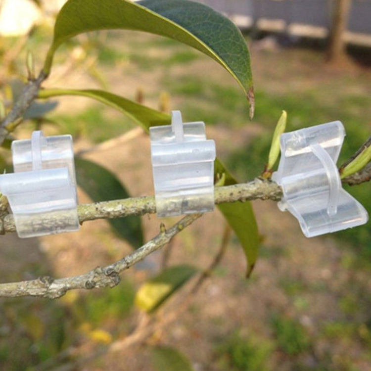 100 Peças de Clips de Enxertia de Plástico para Jardinagem, Clips Transparentes para Enxertia de Plantas, Clips para Enxertia de Tomate, Clips para Enxertia de Plantas