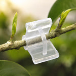 100 Peças de Clips de Enxertia de Plástico para Jardinagem, Clips Transparentes para Enxertia de Plantas, Clips para Enxertia de Tomate, Clips para Enxertia de Plantas