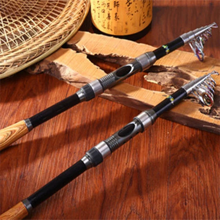 Cana de Pesca Portátil de Carbono 2,1m para Viagem, Entrega de Cor Aleatória, 2,1m