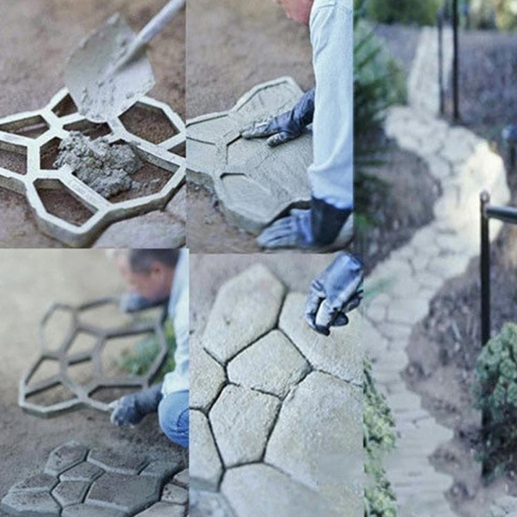 Molde Manual de Concreto para Estrada Molde de Plástico Faça Você Mesmo Molde para Pavimento de Jardim, Molde para Pavimento de Jardim