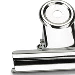 100 Clipes Redondos de Metal Prateado em Aço Inoxidável de 22mm para Notas, Cartas e Papel, 100 Unidades / 22mm