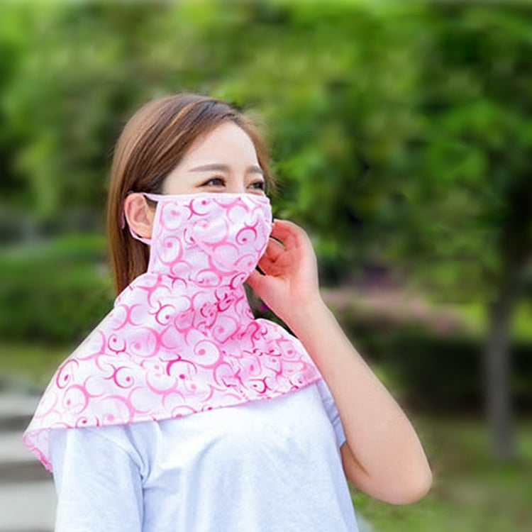 Lenços de Verão Máscara Anti-UV Protetor de Pescoço para Andar a Cavalo Máscara de Proteção Solar ao Ar Livre Respirável, Entrega de Cor Aleatória, Máscara Anti-UV