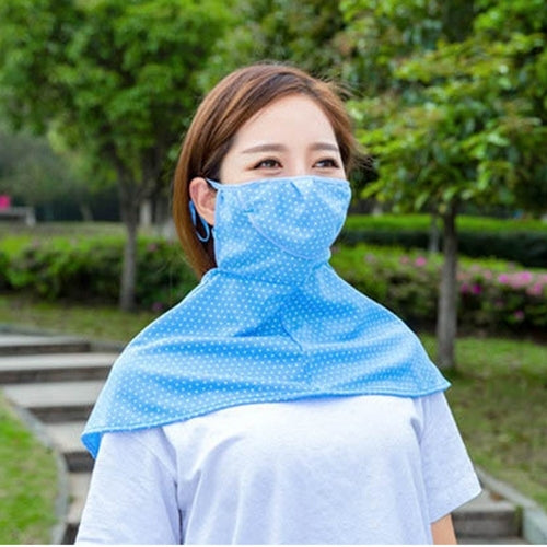 Lenços de Verão Máscara Anti-UV Protetor de Pescoço para Andar a Cavalo Máscara de Proteção Solar ao Ar Livre Respirável, Entrega de Cor Aleatória, Máscara Anti-UV