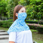 Lenços de Verão Máscara Anti-UV Protetor de Pescoço para Andar a Cavalo Máscara de Proteção Solar ao Ar Livre Respirável, Entrega de Cor Aleatória, Máscara Anti-UV