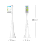 2 PCS Cabeças de Escova de Substituição para Limpeza Geral Original Xiaomi Youpin para Escova de Dentes Elétrica Xiaomi Soocare Sonic (HC7711W), Limpeza Geral Preta