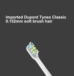 2 PCS Cabeças de Escova de Substituição para Limpeza Geral Original Xiaomi Youpin para Escova de Dentes Elétrica Xiaomi Soocare Sonic (HC7711W), Limpeza Geral Preta
