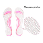 Palmilhas de Silicone para Mulheres com Gel, Massagem, Suporte para Arco, Ortopédicas para Pé Plano, Prevenção, Almofada para Sapatos de Salto Alto, Envio de Cor Aleatória
