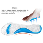 Palmilhas de Silicone para Mulheres com Gel, Massagem, Suporte para Arco, Ortopédicas para Pé Plano, Prevenção, Almofada para Sapatos de Salto Alto, Envio de Cor Aleatória