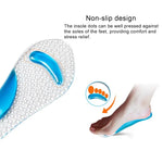 Palmilhas de Silicone para Mulheres com Gel, Massagem, Suporte para Arco, Ortopédicas para Pé Plano, Prevenção, Almofada para Sapatos de Salto Alto, Envio de Cor Aleatória