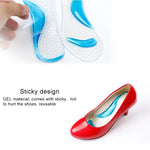 Palmilhas de Silicone para Mulheres com Gel, Massagem, Suporte para Arco, Ortopédicas para Pé Plano, Prevenção, Almofada para Sapatos de Salto Alto, Envio de Cor Aleatória