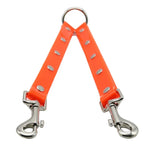 Trela 2 em 1 Antienrosco para Cães em TPU, Corda de Tração Dupla para Passeio, Comprimento: 25 cm, 2 em 1 (Vermelho)