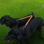 Trela 2 em 1 Antienrosco para Cães em TPU, Corda de Tração Dupla para Passeio, Comprimento: 25 cm, 2 em 1 (Vermelho)