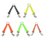 Trela 2 em 1 Antienrosco para Cães em TPU, Corda de Tração Dupla para Passeio, Comprimento: 25 cm, 2 em 1 (Vermelho)