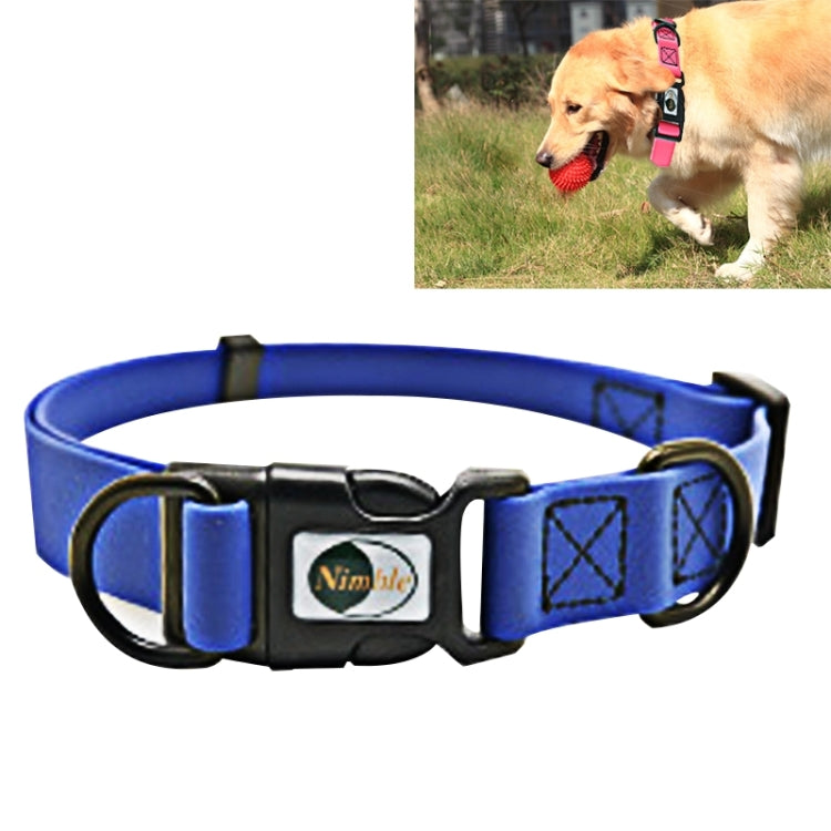 Coleira para Cães em PVC Impermeável Ajustável com Duplo Laço, Adequada para Cães Ferozes, Tamanho: L, Tamanho da Coleira: 39-63 cm, Tamanho: L