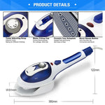 Vaporizador Manual Multifuncional para Uso Doméstico, Portátil para Viagem, Máquina de Vapor Quente com Fundo Cerâmico, Escova de Flanela, Escova de Cabelo e Copo Medidor, Ficha EU, Ficha EU Roxo, Ficha EU Azul