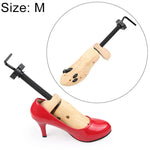Alargador de sapatos unissexo em madeira de pinho com suporte fixo, Tamanho: M (38-41)