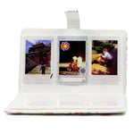 Padrão de Sobremesa Álbum de Fotos Exquisito de 32 Páginas Tipo Inserção Criativa DIY PU Mini 3 polegadas para Polaroid, Sobremesa