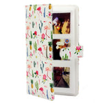 Padrão de Cacto Flamingo Álbum de Fotos Exquisito de 32 Páginas Tipo Inserção Criativa DIY PU Mini 3 polegadas para Polaroid, Cacto Flamingo