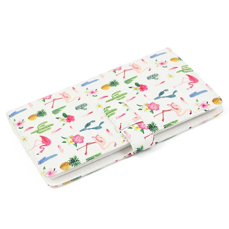 Padrão de Cacto Flamingo Álbum de Fotos Exquisito de 32 Páginas Tipo Inserção Criativa DIY PU Mini 3 polegadas para Polaroid, Cacto Flamingo