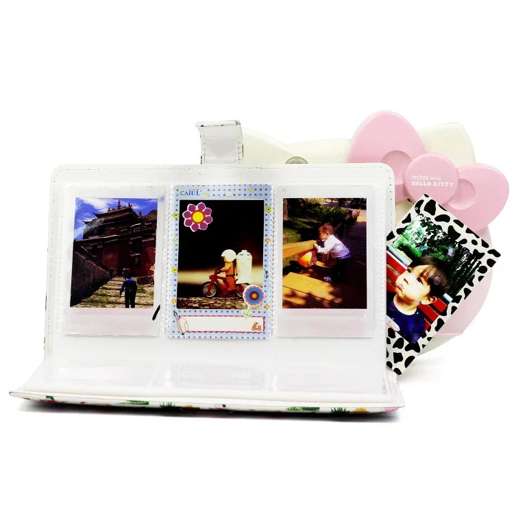 Padrão de Cacto Flamingo Álbum de Fotos Exquisito de 32 Páginas Tipo Inserção Criativa DIY PU Mini 3 polegadas para Polaroid, Cacto Flamingo