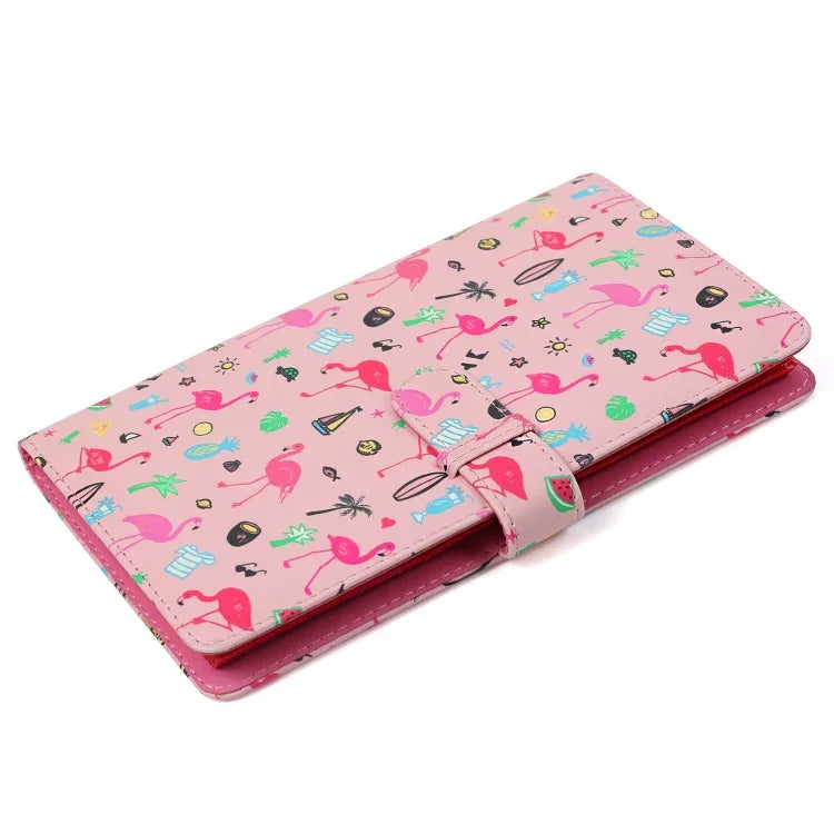 Padrão de Flamingo Rosa Álbum de Fotos Exquisito de 32 Páginas Tipo Inserção Criativa DIY PU Mini 3 polegadas para Polaroid, Flamingo Rosa
