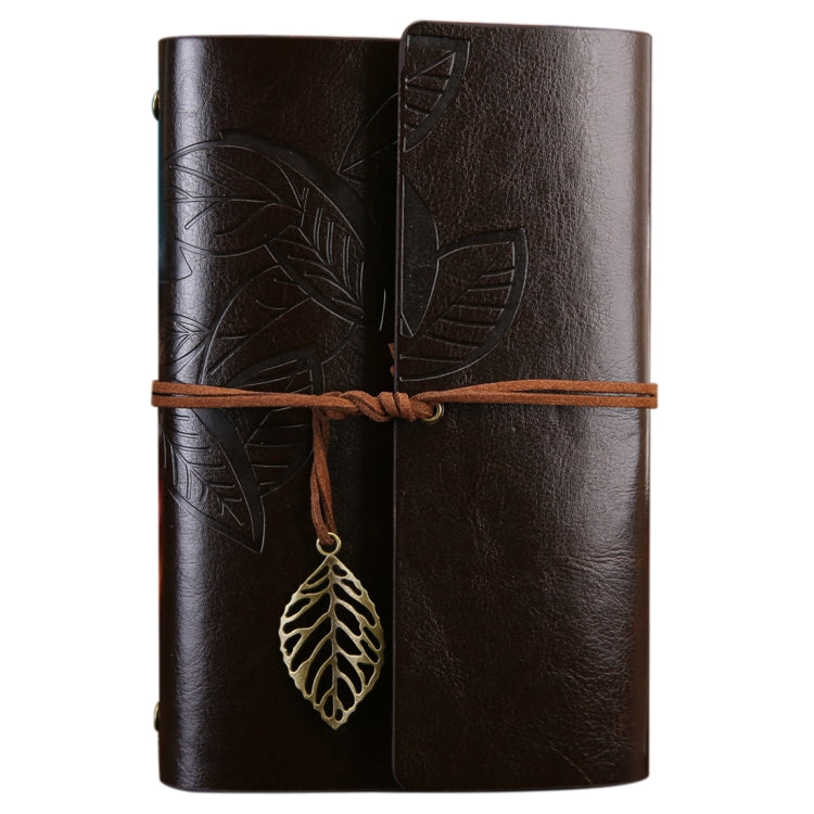 Caderno de Viagem de Folhas Soltas com Padrão Retro Criativo de Folhas de Outono, Tamanho: L, L