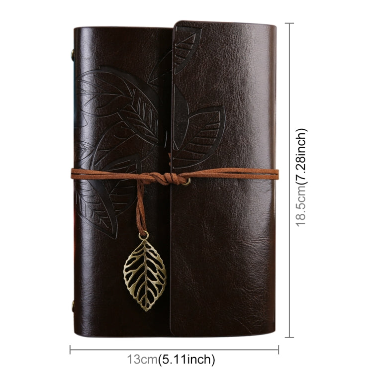 Caderno de Viagem de Folhas Soltas com Padrão Retro Criativo de Folhas de Outono, Tamanho: S, S