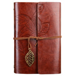 Caderno de Viagem de Folhas Soltas com Padrão Retro Criativo de Folhas de Outono, Tamanho: S, S