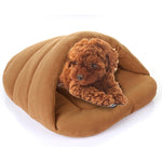 Casa para Cães e Gatos em Forma de Chinelo, Polar Fleece Quente e Espesso, Tamanho: L, 58×68×32cm, Tamanho: L