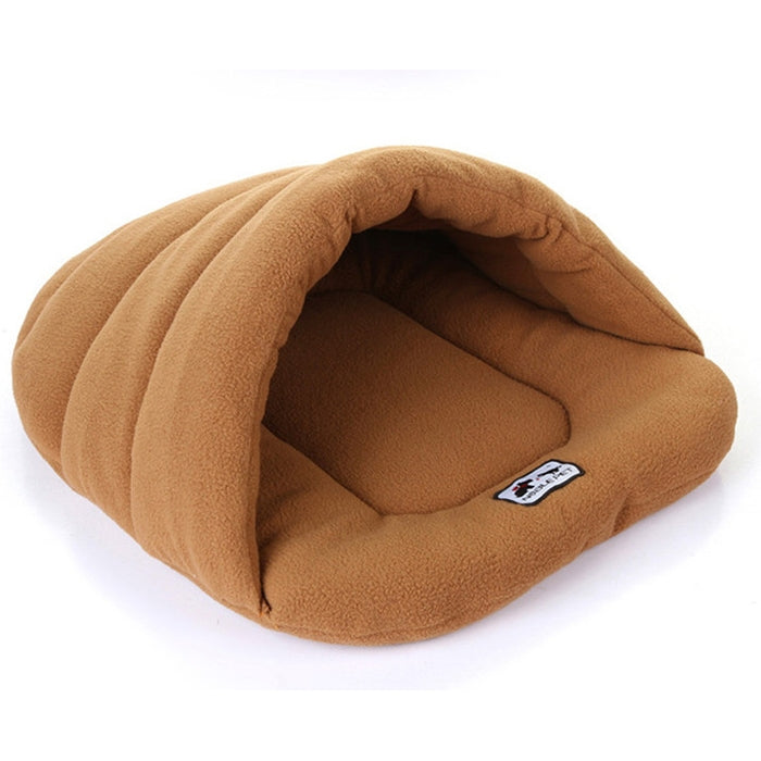 Casa para Cães e Gatos em Forma de Chinelo, Polar Fleece Quente e Espesso, Tamanho: L, 58×68×32cm, Tamanho: L