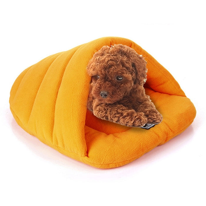 Casa para Cães e Gatos em Forma de Chinelo, Polar Fleece Quente e Espesso, Tamanho: L, 58×68×32cm, Tamanho: L