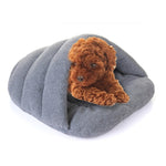 Casa para Cães e Gatos em Forma de Chinelo, Polar Fleece Quente e Espesso, Tamanho: L, 58×68×32cm, Tamanho: L