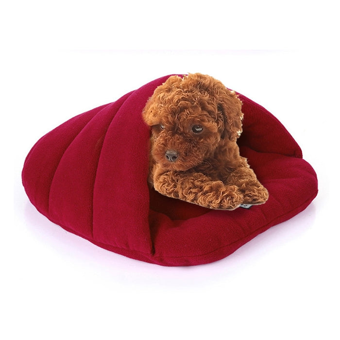 Casa para Cães e Gatos em Forma de Chinelo, Polar Fleece Quente e Espesso, Tamanho: L, 58×68×32cm, Tamanho: L